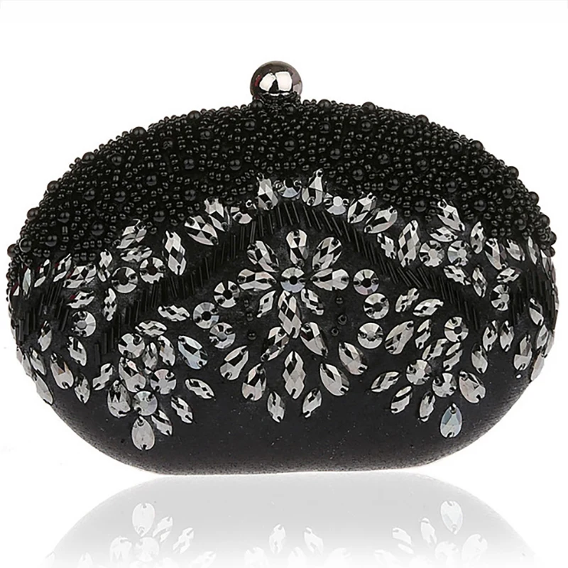 Günstige Frauen Kristall Handtaschen Kupplung Taschen Luxus Retro Abend Tasche Totes Hochzeit Braut Kette Geldbörse Damen Kleine Umhängetasche Schulter Taschen