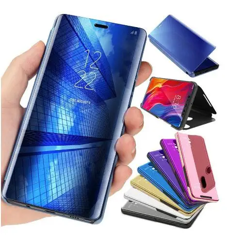 Умный зеркальный флип-чехол для samsung Galaxy S10 S10E рlus Lite A50 A40 M20 M10 A30 A20 A10 A60 A70 A80 A90 M30 5G