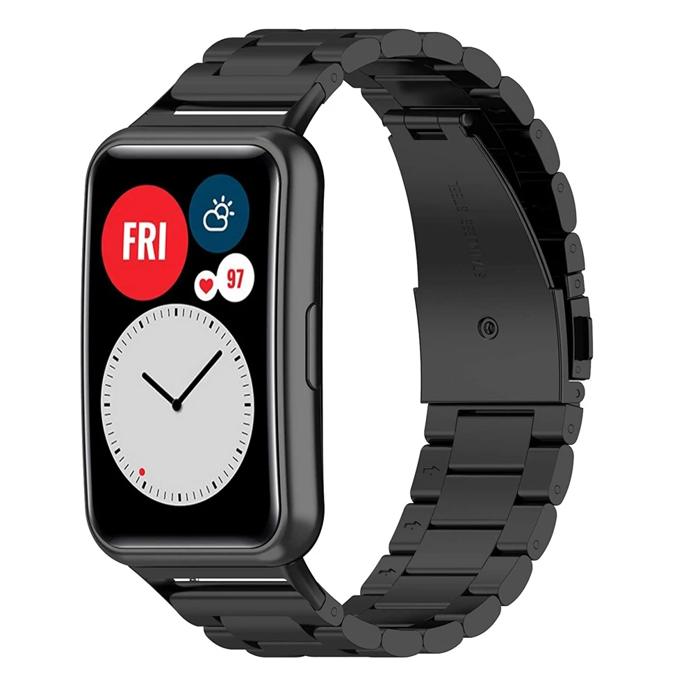

Band For Huawei Watch FIT Strap Accessories replacement watchband Stainless Steel metal bracelet Huawei Watch fit 2020 Strap