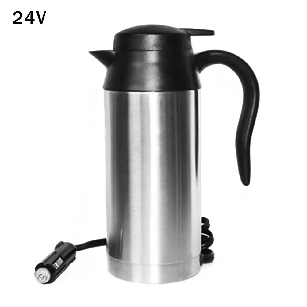 Kettle 24v Car Heating Water Bottle Stainless Steel Electric Kettle Travel Thermos Automatic Boiling Water Bottle Tea Heater For