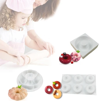 

3Pcs/Set Petal Mousse Cake Silicone Mold Non-Stick Biscuit Mould French