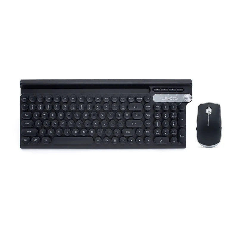 무선 LT500 키보드 마우스 세트, 게임 데스크탑 PC 충전식 음소거 펑크 키보드 세트