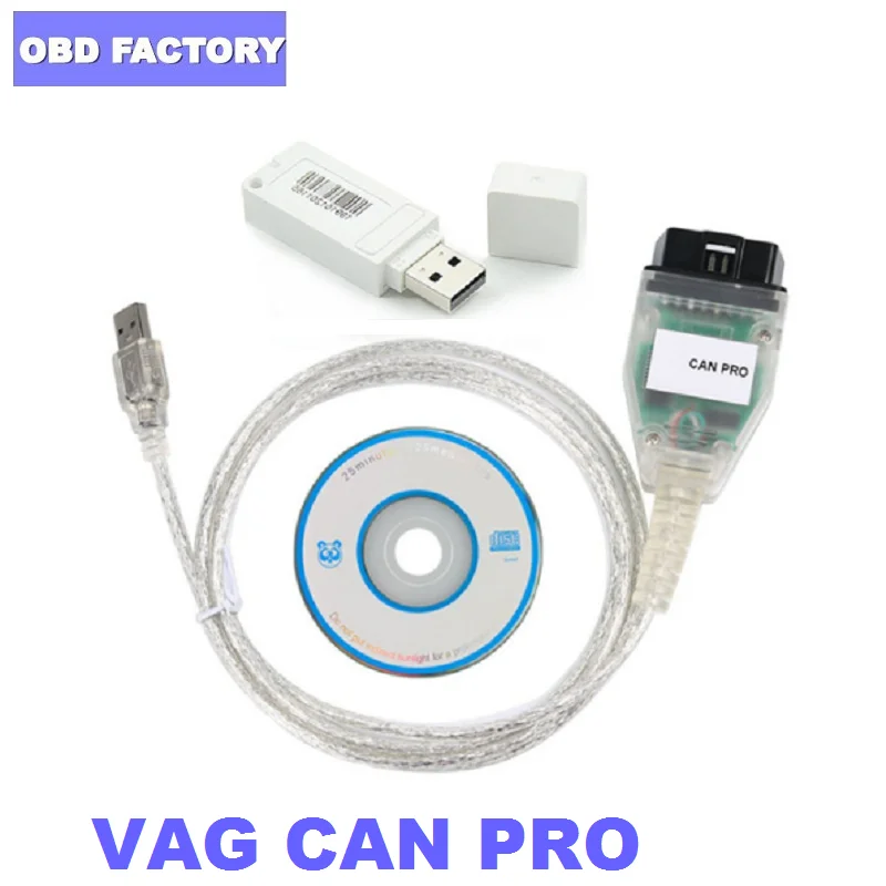 2020 VAG CAN PRO V5.5.1FTDI FT245RL чип VCP OBD2 Vag Can Pro диагностическая поддержка BUS + UDS K Line|Кабели и