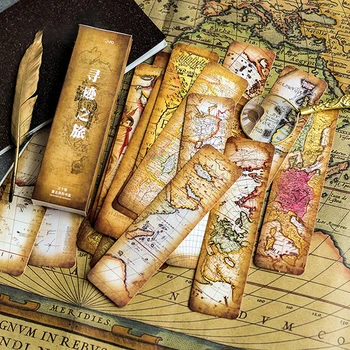 

30pcs Tracing tour Paper bookmarks message Cards bookmark