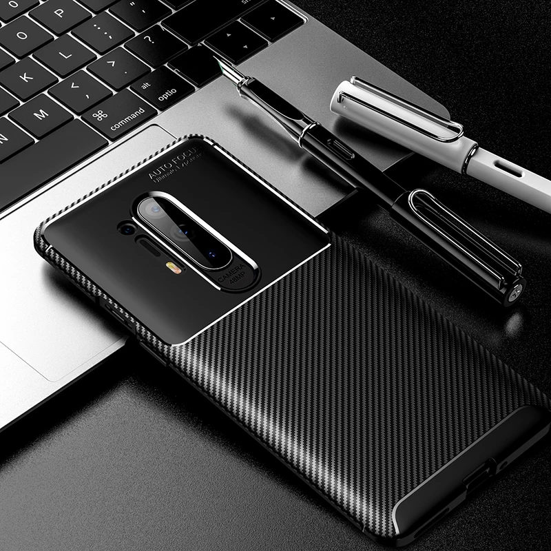 Роскошный чехол из углеродного волокна противоударный для телефона Oneplus 8 7 pro oneplus