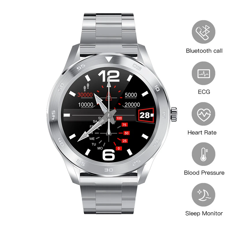 

IP68 Waterproof Smartwatch ECG Fitness Watch Heart Rate Blood Pressure Bluetooth Call Smart Watches Men Watch for Andriod IOS