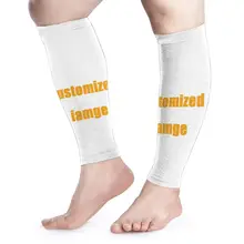NOISYDESIGNS Custom Sports Calf Support Cycling Leg Warmers Compression Shin Wrap Guard Running Leg Sleeve Legging Calf Sleeves