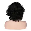 QQXCAIW Short Curly Wigs Women Party Cosplay Costume Natural Black Heat Resistant Synthetic Hair Wig ► Photo 3/4