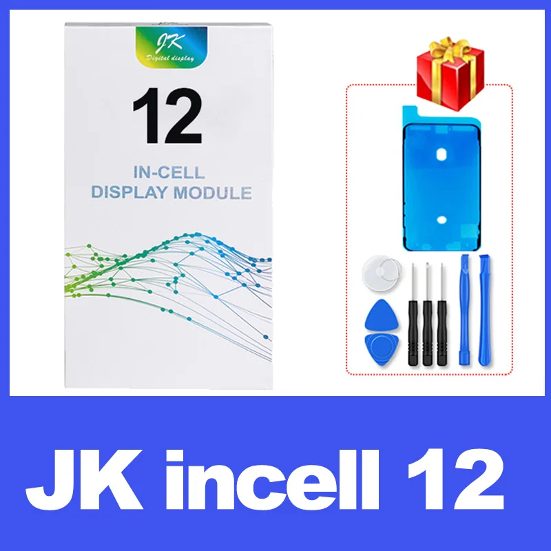 JK Incell Screen For iPhone X XR Xs Max 11 12 12Pro LCD Display Touch Screen Digitizer Assembly No Dead Pixel Replacement Parts lcd cell phone Phone LCDs