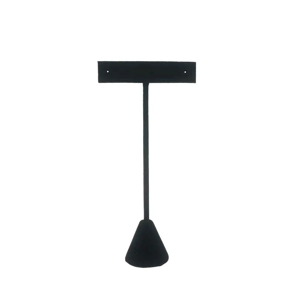 

Storage Earring Stand Holder Stud Exhibition Organizer Jewelry Display Hanging T Shape Showcase Counter Velvet Home Ornament