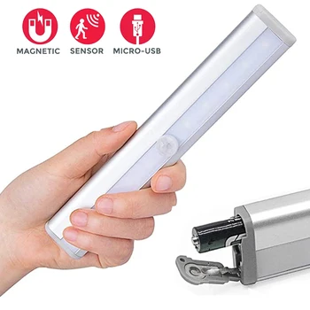 

LEADLY LED Cabinet Lighting Wireless Motion Sensor Light With Battery Light Induction Magnetic Nightlight For Closet Counter