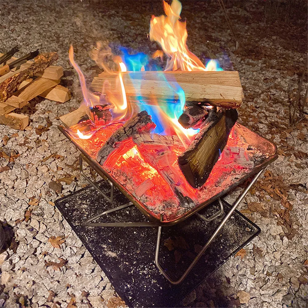 thumbnail image 2 of Fityle Colourful Flames Sachet Camping Mystical Changing Log Burner | PH 2 of 13
