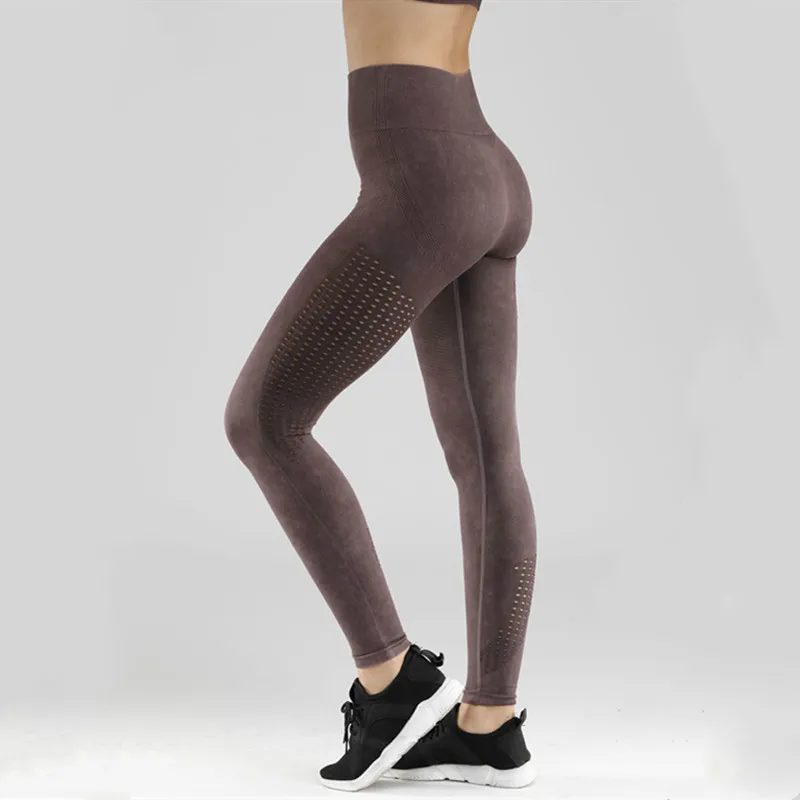Ceny Colorvalue matowe bez szwu sportowe legginsy gimnastyczne kobiety Retro wysoka talia fitness sport joga spodnie Squatproof rajstopy uciskowe