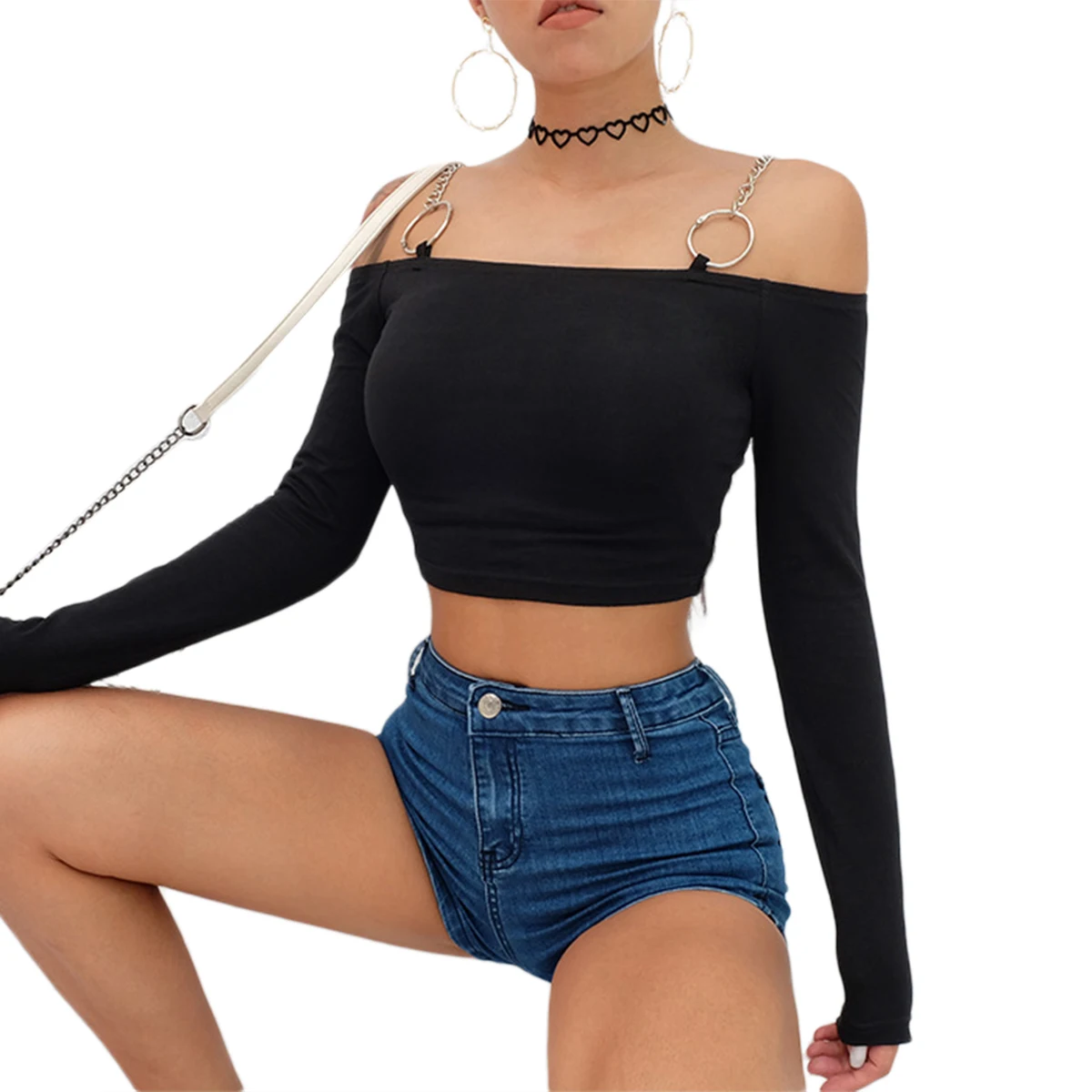 Shoulder Exposed Shirt Store, 51% OFF 