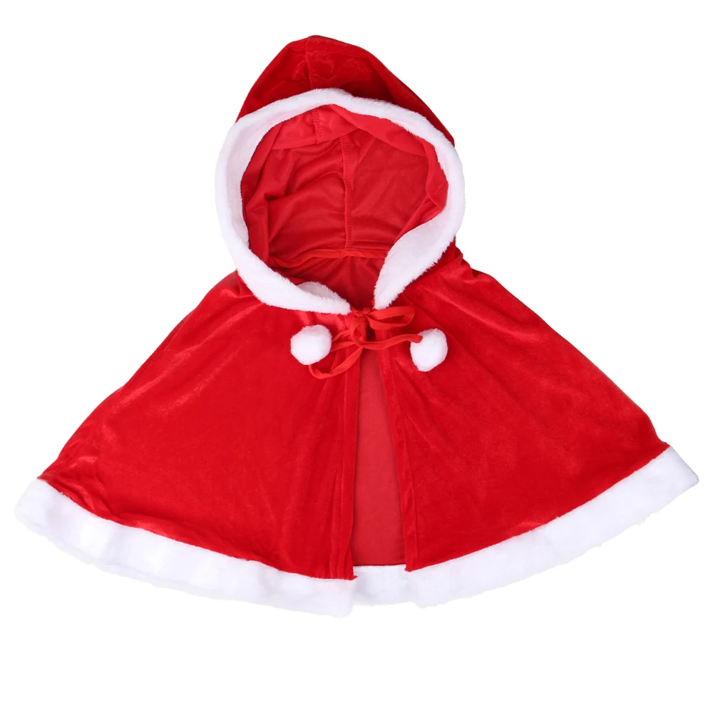 RedVelvetChristmasCapeCloakhatWomenWinterGirlShawlCosplay