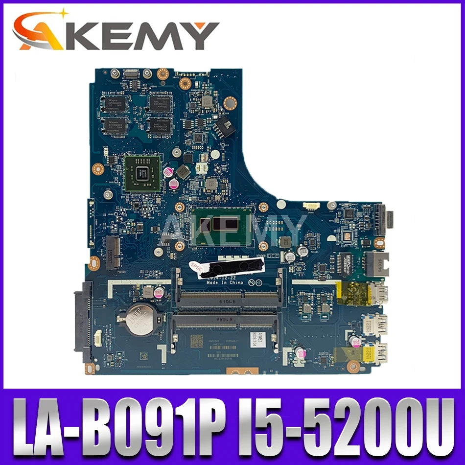 Новая mainboard для For Lenovo Ideapad B50-70 материнская плата ноутбука ZIWB2/ZIWB3/ZIWE1 LA-B091P i5-5200U 2GB GPU