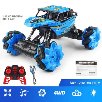 

New 1:16 RC Off-road Stunt Car 2.4G Remote Control Drift Climbing Crawler Vehicle Model RTR Toy For Kids Gift