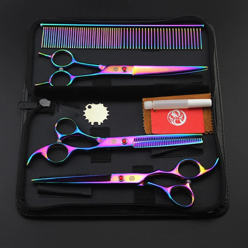 Ножницы Для Стрижки животных кошек и щенков|tesoura pet|pet tesouradog hair cutting tools |