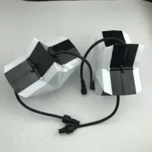 DC12V WS2811 Звездный Тип пиксельный модуль, 6 шт. 5050 SMD rgb led внутри, 2,88 Вт, IP68, двойные стороны; Диаметр 200 мм; с xfounch pigtail