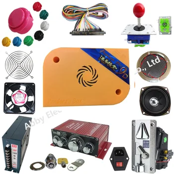 

DIY Arcade Bundles Kits Parts video game Pandora Box 9D 2500 in 1Jamma Joystick kit illuminated Push Button Amplifier