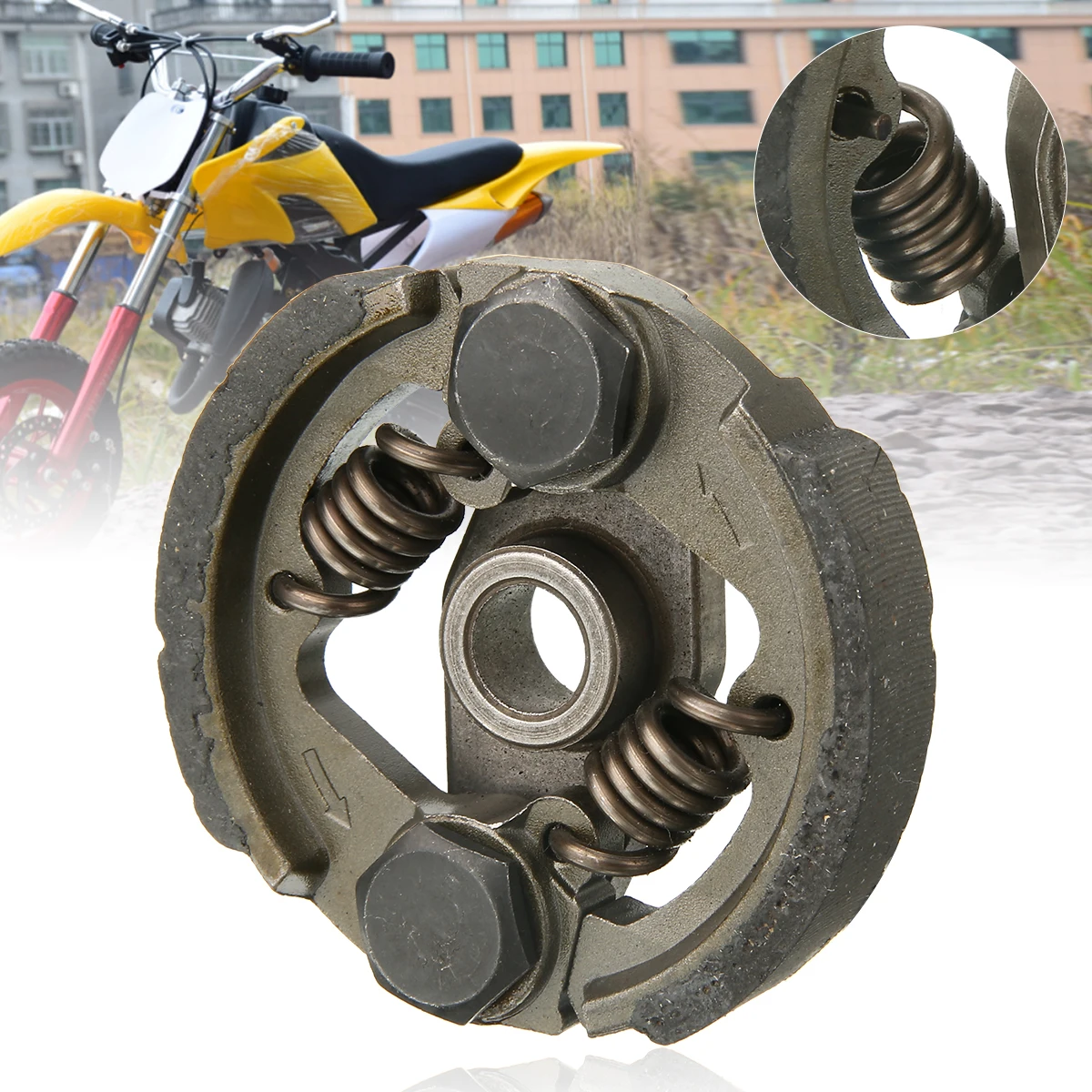 1PC 49CC Mini Moto Heavy Duty Clutch 2 Shoe 2 Spring For Off-road Quad ATV Pocket Racing Bike Parts CRX50 Coyote