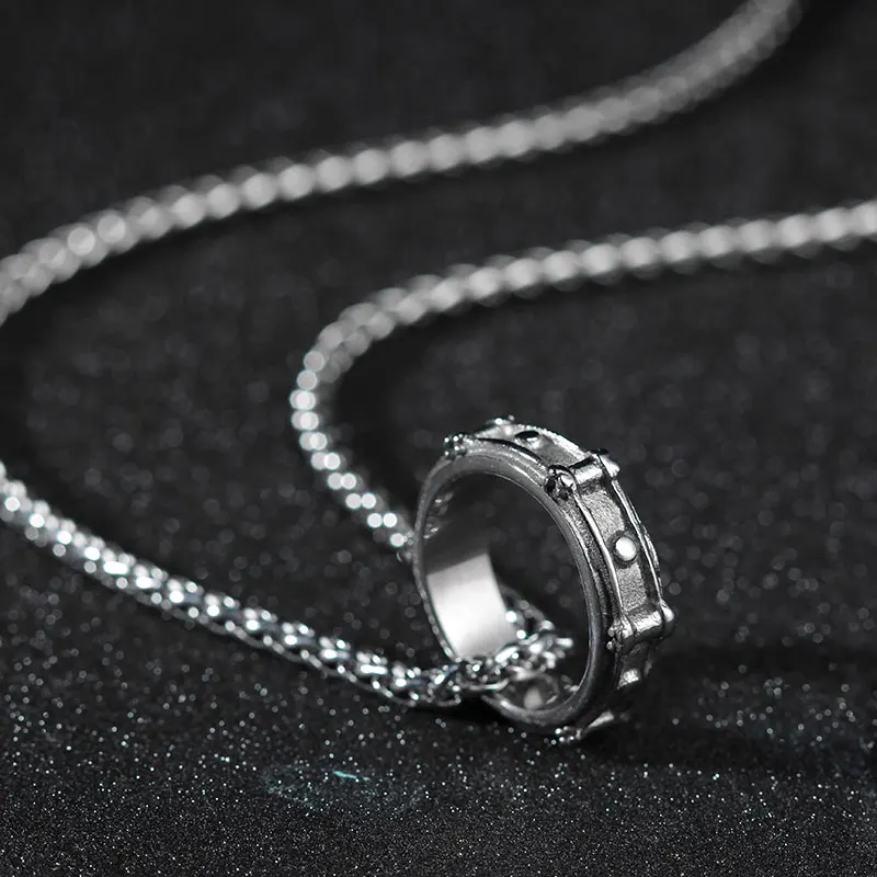Мужское ожерелье с кулоном из нержавеющей стали|stainless steel necklace|steel necklacecollar de cadena |