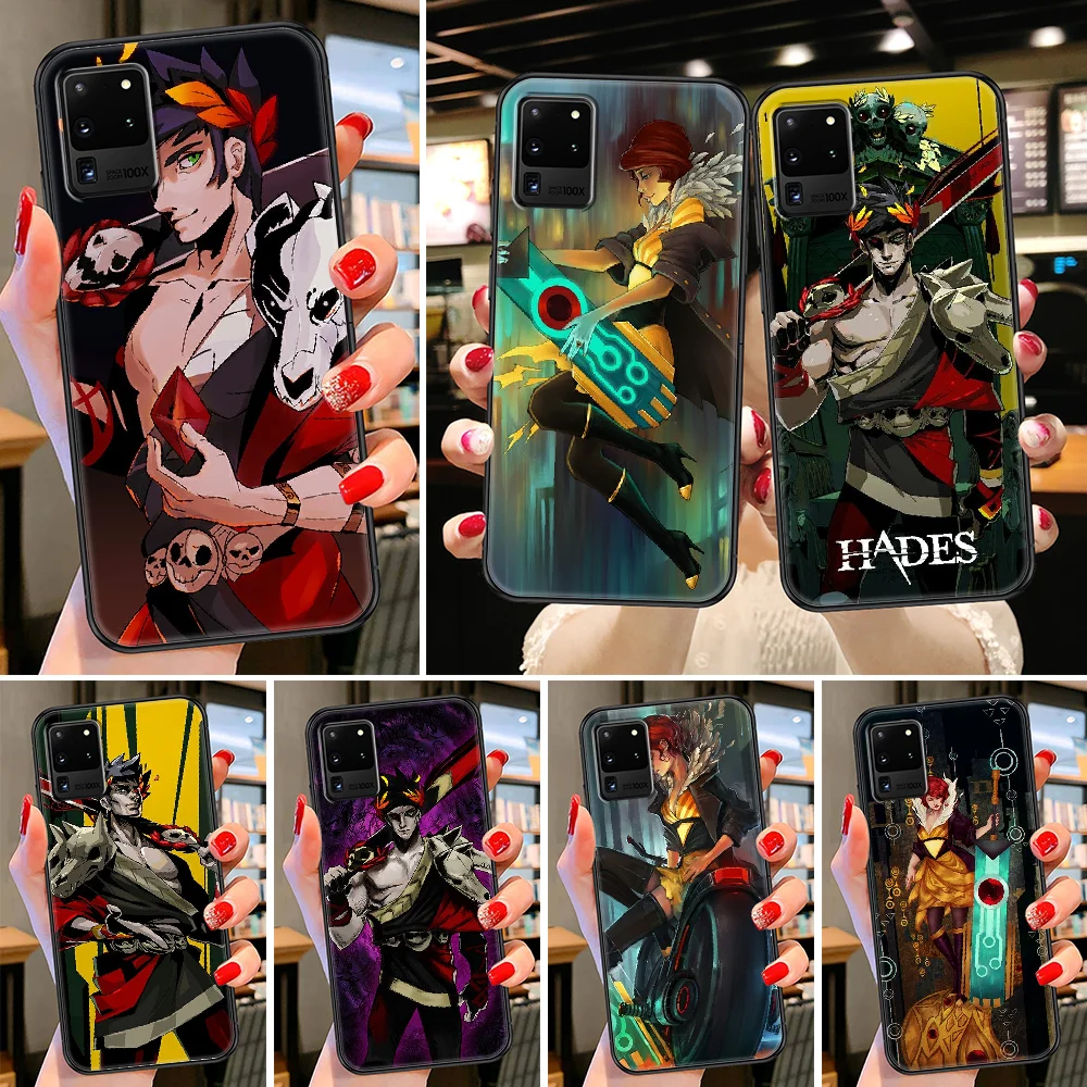 Hades Action Greek mythology Phone case For Samsung Galaxy Note 4 8 9 10 20 S8 S9 S10 S10E S20 Plus UITRA Ultra black painting | Мобильные