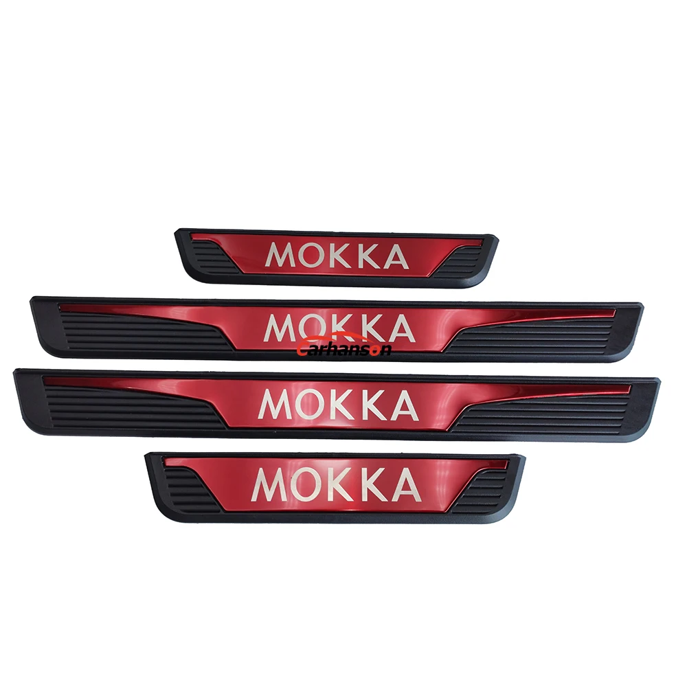Автомобильные аксессуары для Opel Vauxhall Mokka, накладки на пороги из нержавеющей стали, автомобильные защитные наклейки, Стайлинг 2013