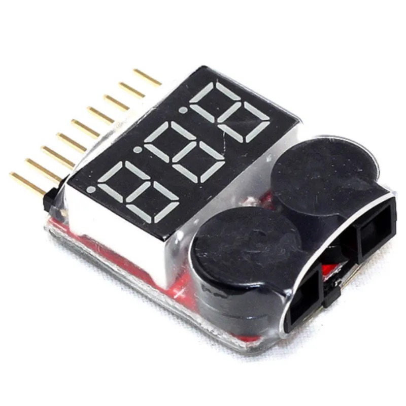 Цифровой 2 в 1 низкий звуковой сигнал 1S 8S Lipo Li on Fe RC измеритель напряжения тестер