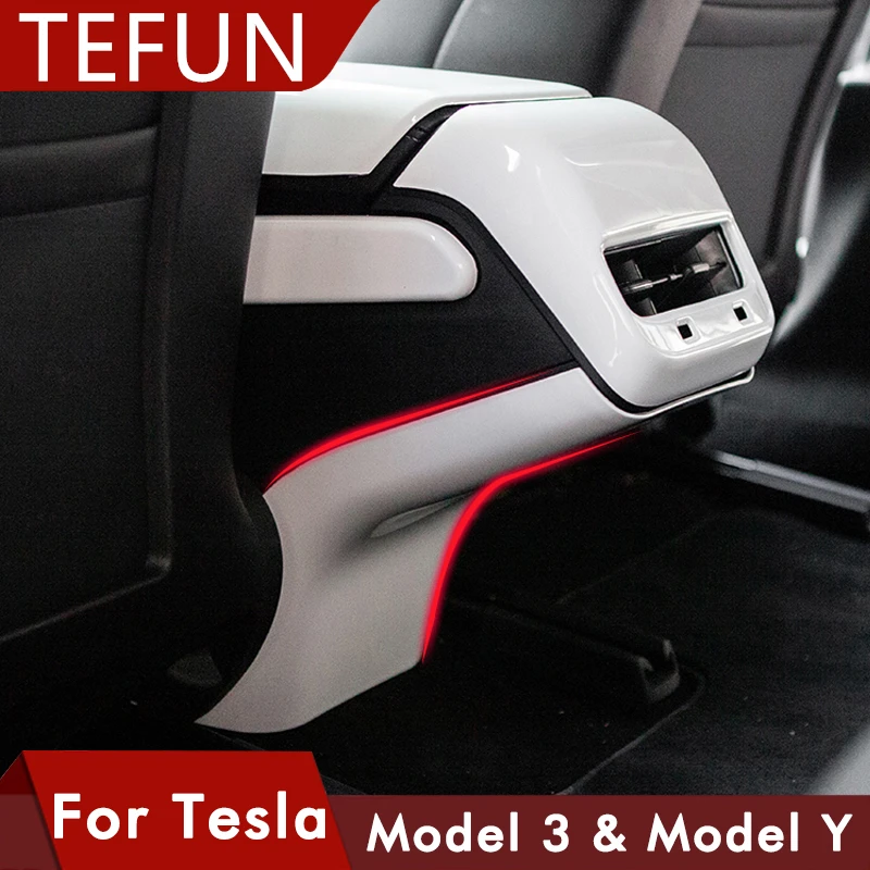Tanie Dla Tesla Model 3 Y z włókna węglowego ABS Model trzy 2020