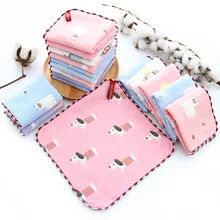 Марлевый платок из чистого хлопка, шестислойные детские нагрудники, 30*30 см, хлопковые маленькие носовые платки для детей