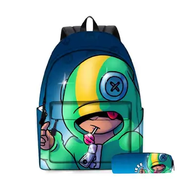 

New Leon Game Print Schoolbag Children School Book Bags Set Kids Boys Girls School Backpacks Mochila