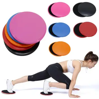 

2PCS Round Sliding Disc Fitness Disc Exercise Sliding Plate EVA Material For Yoga Gym Core Training Exercise Equipment