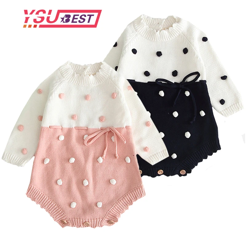 

Newborn Baby Girls Boy Rompers Toddler Jumpsuit Girls Candy Color Knitted Baby Clothes Infant Boy Overall Children Outfit Romper