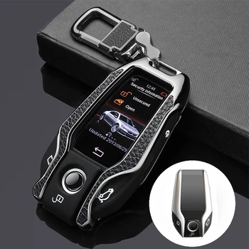 

genuine leather paste zinc alloy car key case cover fob Keychain For BMW 7 series 730 740 750 760 G11 G12 G20 G30 I8 G11 G12