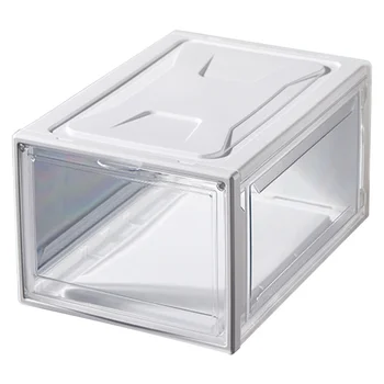 

1Pc Transparent Sneaker Case Shoe Box Display Shoe Cabinet Clamshell Pattern Box