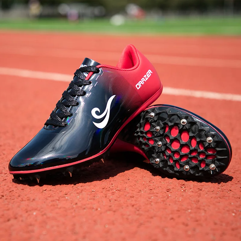 Парные спортивные и полевые туфли золотые шиповки для легкой атлетики мужские весенние Легкие мужские кроссовки для бега с гвоздями гоночная обувь