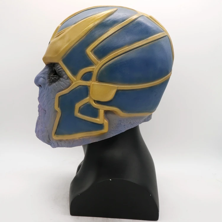 6 стилей Thanos Infinity Gauntlet War косплей маски Мстителей светодиодный свет латексные перчатки Хэллоуин Вечерние Маски танос шлем опора