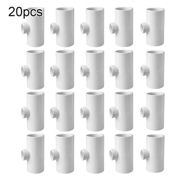 

T-shaped Pipe Joint Poultry Automatic Drinker Cup (20 Pcs) 4 Points Three-way Pipe