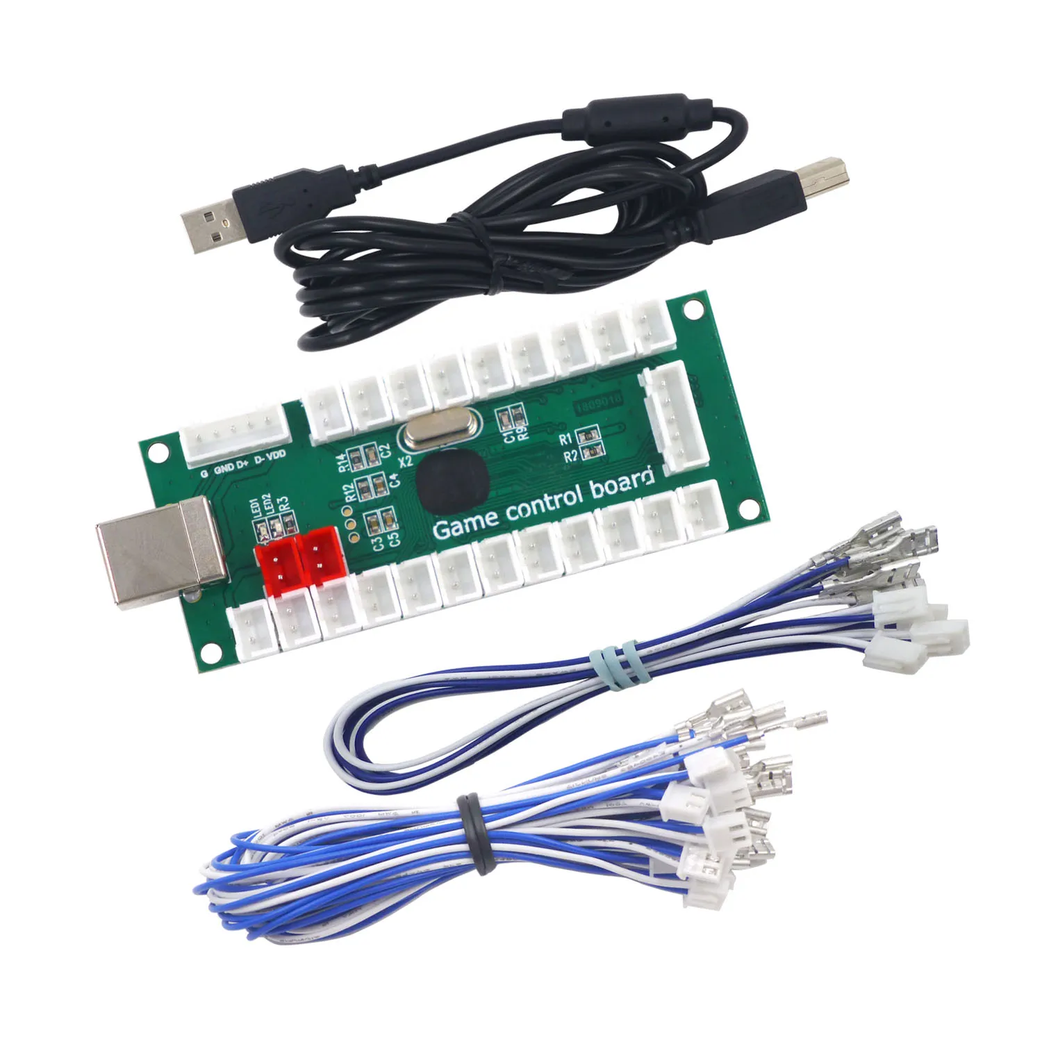 

SJ@JX Arcade Game USB Encoder Zero Delay Arcade Button Joystick Controller for Retropie Raspberry Pi MAME