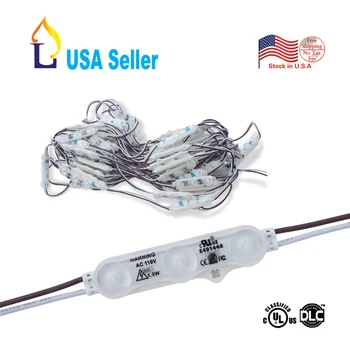 

200 Pack AC 110V Advertising Led Module Lighting SMD2835 LED Light Lamp Clear Lens UL Listed led Waterproof Decorative Light