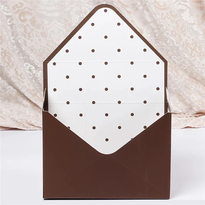 B 5pcs/lot Mini Creative 35*24*8Cm Envelope Fold Flower Box Flowers Box Material Rose Decoration Gift Box Flower Making Hand - Цвет: B