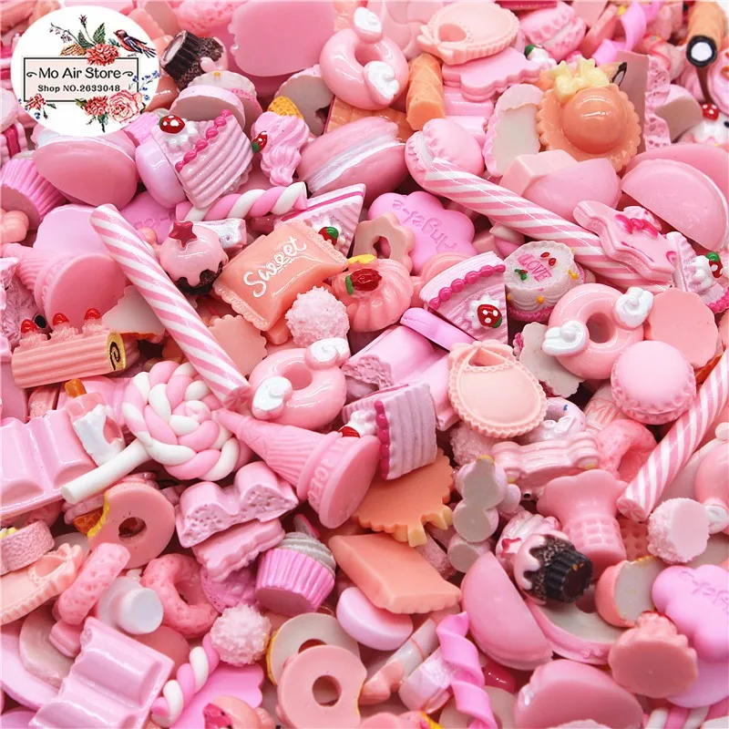 HAOAN Resin Fake Candy Set Mixed Assorted Sweets Making Supplies for DIY  Craft Making and Ornament Scrapbooking 