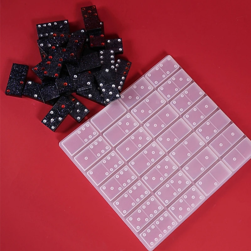 

Resin Molds Domino, Domino Epoxy Resin Molds,Silicone Domino Game Molds, DIY Silicone Molds for Personlized Dominoes