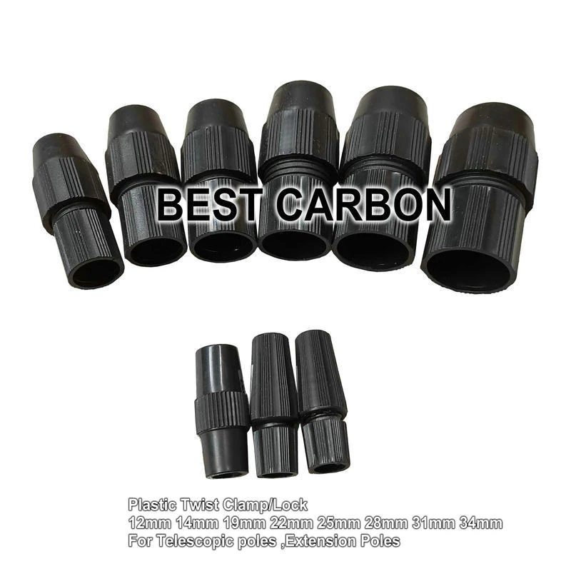 伸縮ポール用プラスチックツイストクランプ 12mm 14mm 19mm 22mm 25mm 28mm 31mm 34mm 延長ポール カーボンファイバーチューブ Cfk パーツ アクセサリー Aliexpress