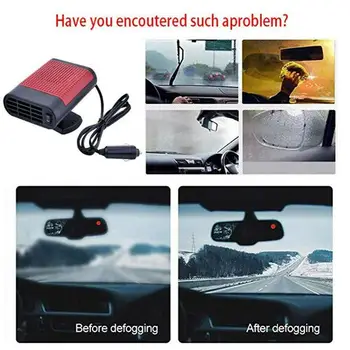 

150W DC 12/24V Mini Vehicle Heater Portable Car Heating Heater Car Thermostat Cooling Portable Vehicle Car Heater Supplies M8P1