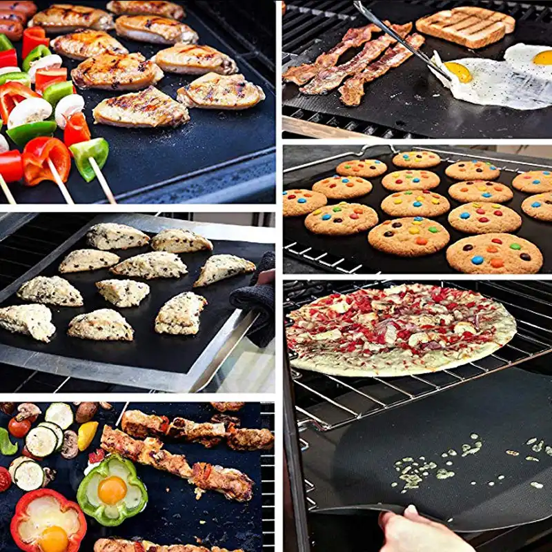 Reusable Teflon Baking Mat Sheet Copper Chef Grill Mats Microwave Bbq Cooking Non Stick Oven Liners 619 Aliexpress Baking Mat Teflon Sheet Copper Chef