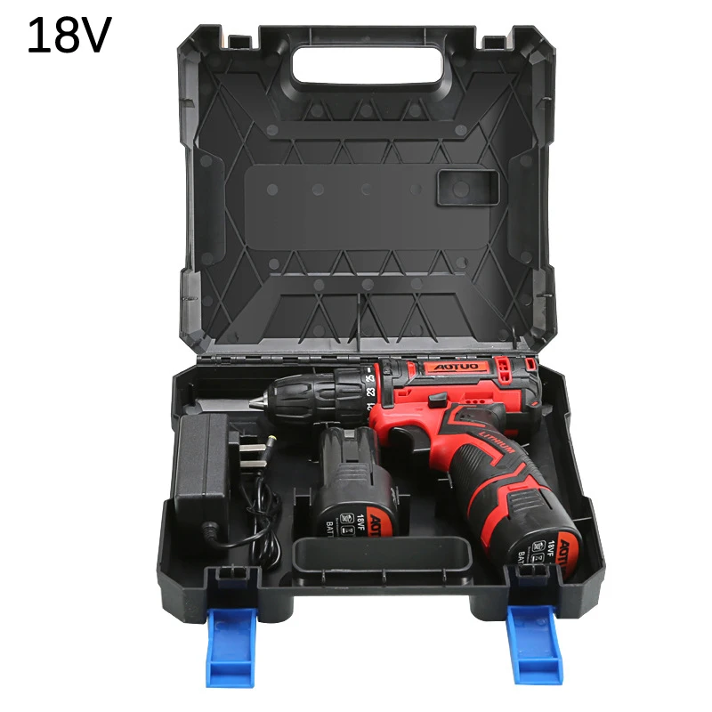 

Multi-function Hand Electric Drill Screwdriver Lithium Battery Rechargeable Electric drill for home diy tools parts 2019 new