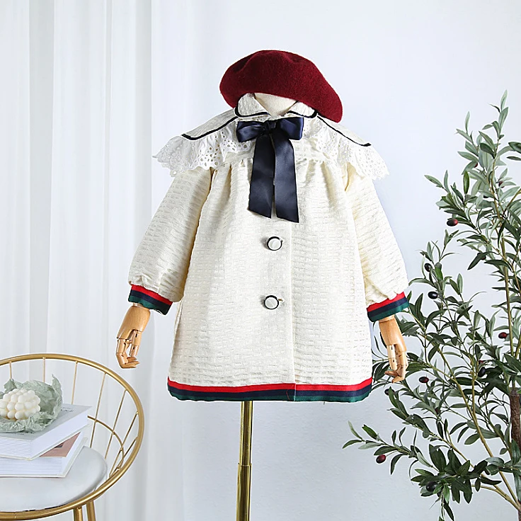 

6654 Princess Christmas Toddler Baby Girl Jacket Kid Coat Winter Fall Children Outwear wholesale Thanksgiving baby girlsclothes