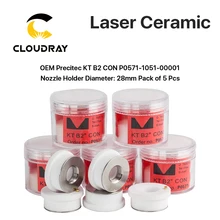Cloudray керамические детали Держатель сопла OEM упаковка из 5 шт P0571-1051-00001 для лазерной резки головки 28 мм/24,5 мм